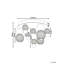 Annai LED Ceiling Lamp Annai Glass Gold