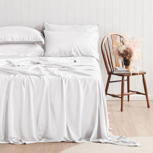 Ensemble de draps 6 pièces en rayonne de qualité supérieure - ultra doux et respirant