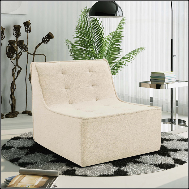 Grand fauteuil à billes avec mousse haute résilience, Khaki Teddy Velvet