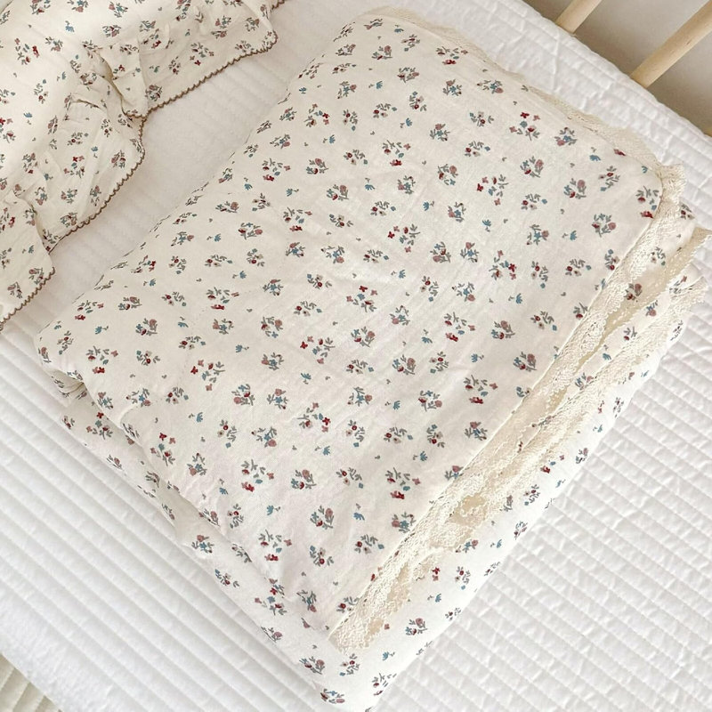 Cute Pattern 2-Layer Muslin Cotton Quilt/Blanket