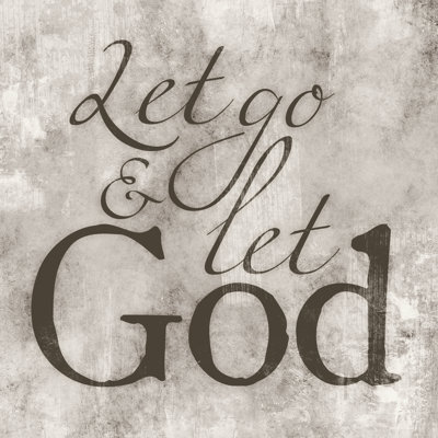 Let God Grey - Wrapped Canvas Print