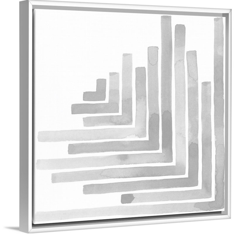 «Mute Eccentricities VI» par Grace Popp - reproduction d'art, Toile blanche encadrée, H 18 po x l 18 po x P 1,75 po