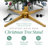 Home Heritage Rotating Tree Stand Base w/Stanley 7' Skinny Pencil Christmas Tree