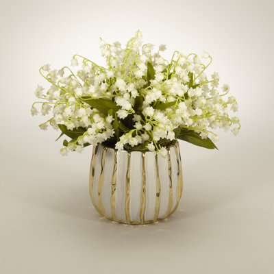 Lilly Of The Valley Arrangement in Vase