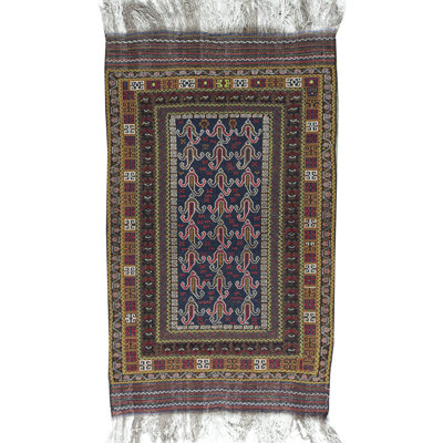 Tapis brun de haute qualité noué à la main