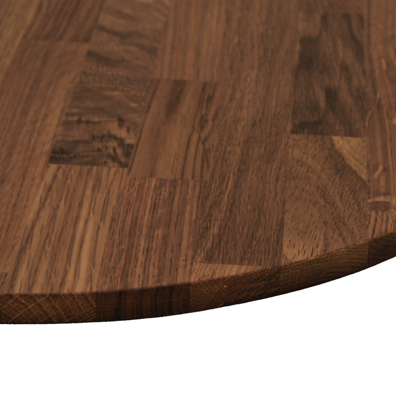 Solid Wood Table Top, Dark Brown, 2.5cm H x 80cm W x 80cm D