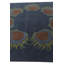 Tapis carré bleu marine Orlando