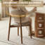 Chaise d'appoint rembourrée en bois massif-582501489