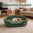 Linen Pet Sofa Bed Dog Couch With Button-Tufted Backrest-1171396927