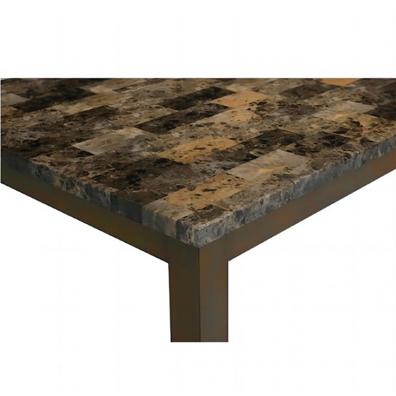 Kaivill 7-pcs Dining Table Set, Brown, Brown, Brown