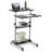 Mount-It! Mobile Standing Desk and Height Adjustable Stand-Up Computer Workstation