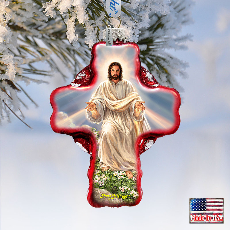 Ornement en forme de Noël Jésus Ressurections Icon