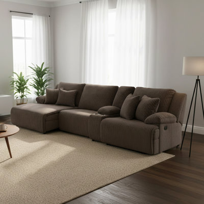 Canapé modulaire inclinable 4 pièces Raelynn