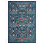 Tapis floral lavable à la machine avec envers en caoutchouc durable pour le salon-130108706-130108707