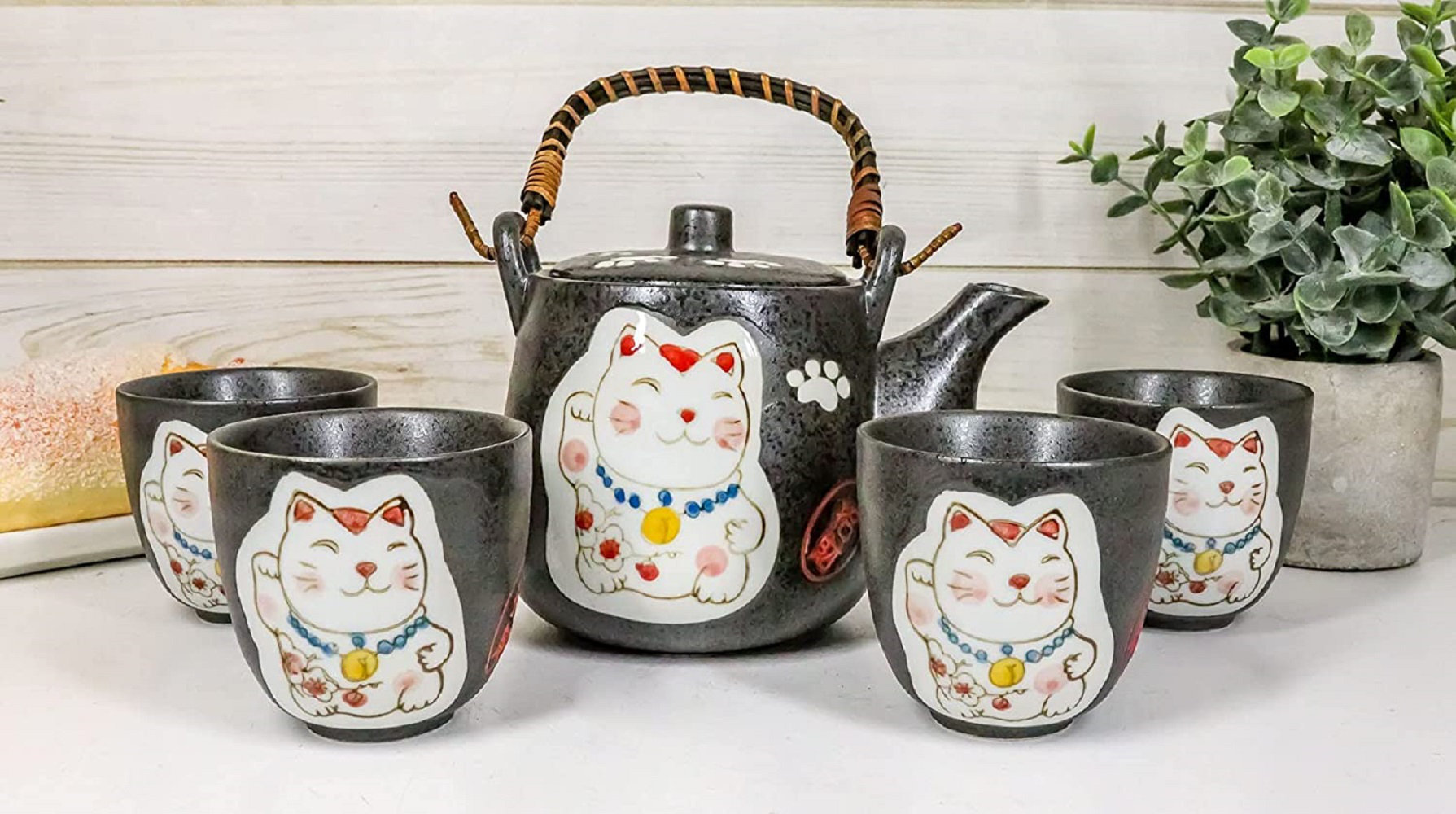 Black Cat Tea Set