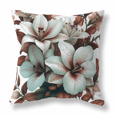 Flame Lily Lattice Indoor/Outdoor 18x18