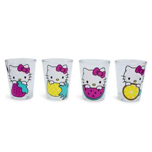 Hello Kitty Delight: 16oz Glass Tumbler - Adorable and Playful Design