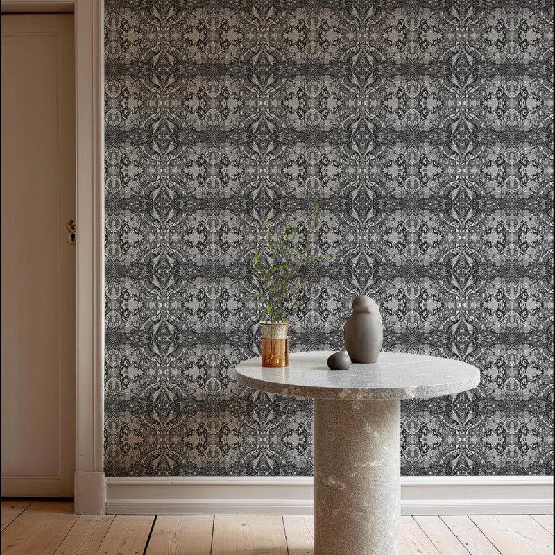 Abra Flicker 10' L x 24" W Wallpaper Roll, Non-pasted, Faux Grasscloth