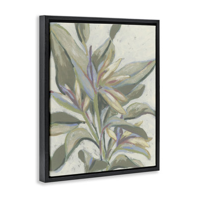 Cadre flottant Pastel Paradise Leaves, design par June Erica Vess