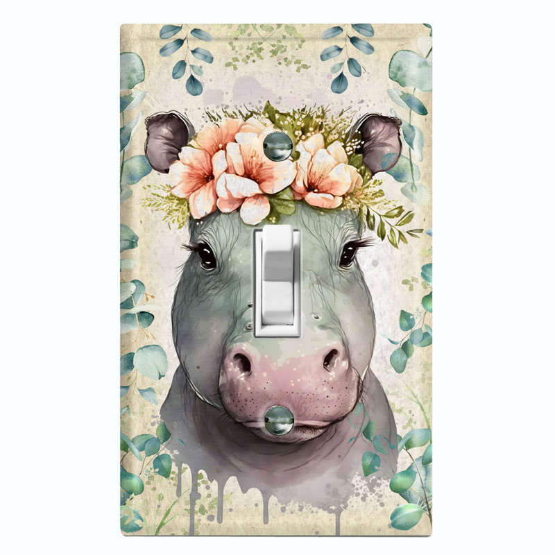 Copper Rust Patina Teal Print 1 - Gang Toggle Light Switch Standard Wall Plate