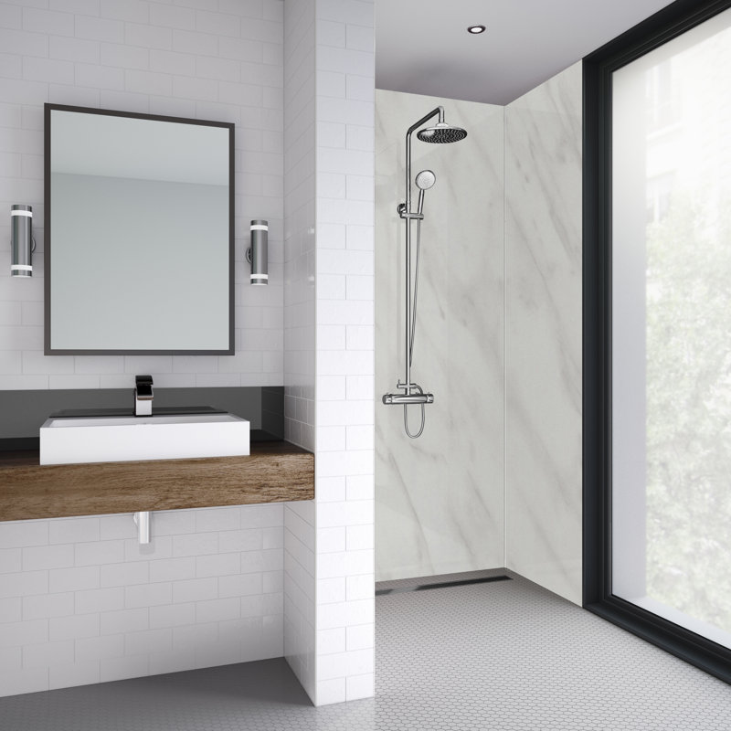 60mm 59mm W x 242mm H Decorative Wall Panel with Glass