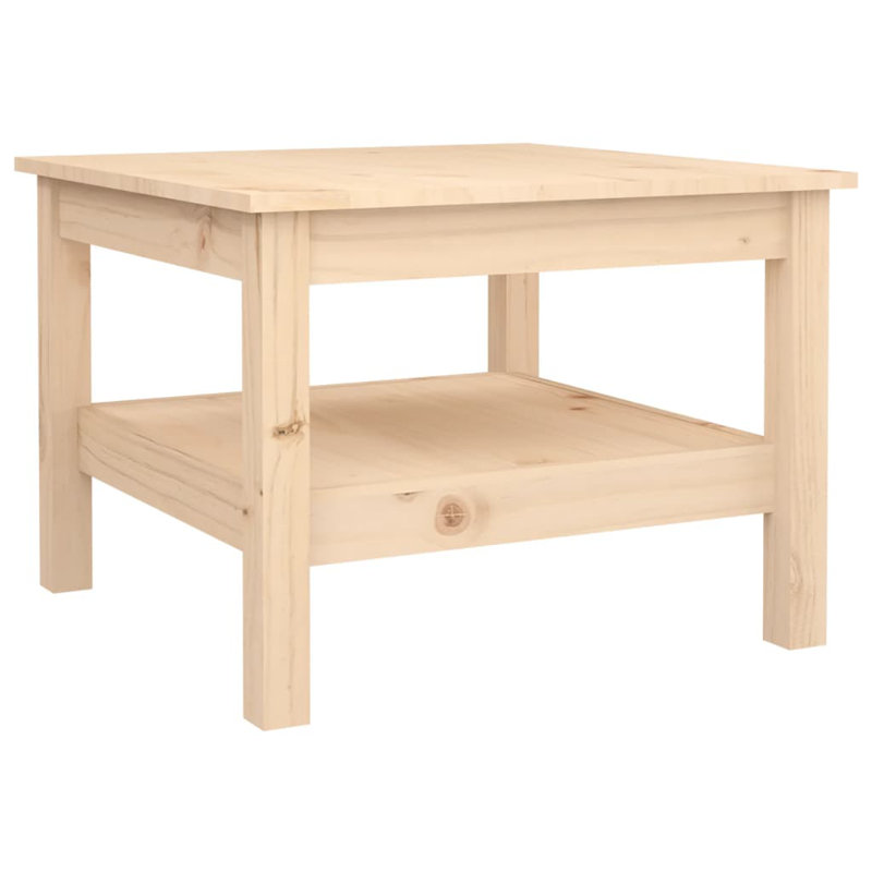  Coffee Table Natural Pine Solid Pine Wood Medium Coffee Table
