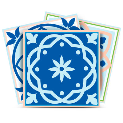 4'' W x 4'' L Vinyl Peel and Stick Mosaic Tile