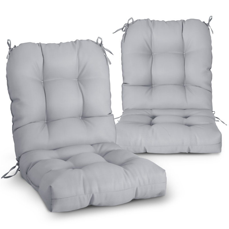 Indoor/Outdoor Seat/Back Cushion, Light Gray