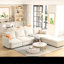 Canapé modulaire moderne en U à 6 places avec rangement, chenille de 123 po pour salon spacieux, rangement pour canapé