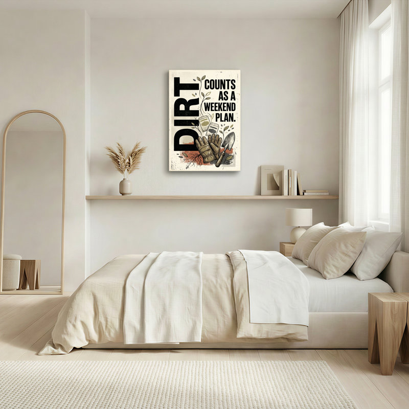 Ensemble de 1 toile murale « Nombre de saleté », 48"H x 36"W, Toile tendue