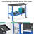 35'' H X 36'' W X 18'' D Welding Table, Adjustable Height Workbench with Shelf