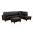 Amielia Faux Leather Sectional-443442138-443442136-443442151