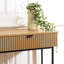 Console Table In Black/Natural Wood Effect Finish
