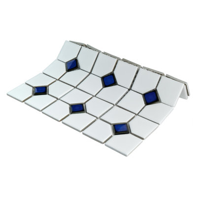 Oxford 11" x 11" Porcelain Honeycomb Mosaic Wall & Floor Tile