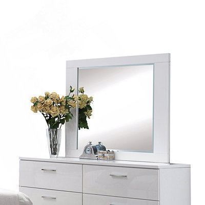 Lorimar White Finish Mirror