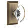 Studio Plate with Oval Clear Crystal Door Knob