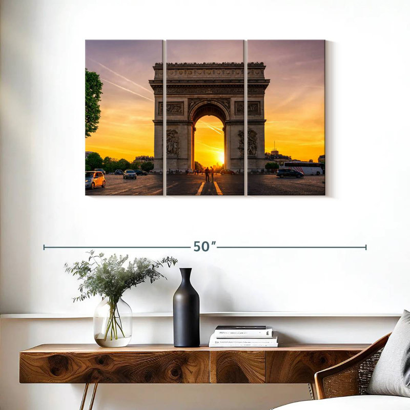 Nicci Paris Arc De Triomphe Sunset, 24" H x 38" W