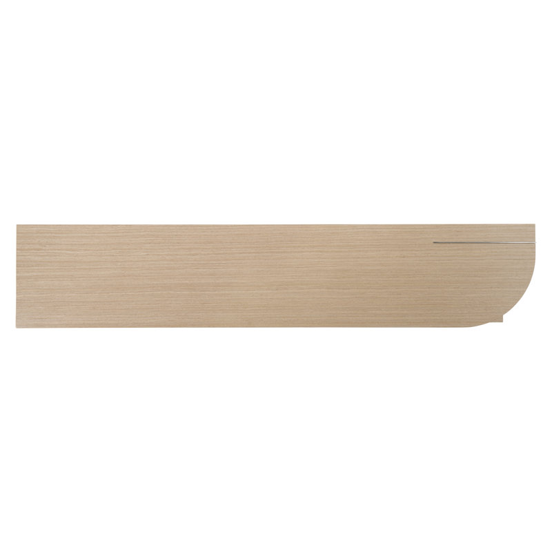 Transitional D-Shape Modulum Console Table with Storage - Brown