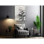 Bambou, art mural, peinture à l'encre japonaise sur toile - décor zen minimaliste, impression de paysage de montagne noir et blanc pour bureau à domicile moderne-847997212