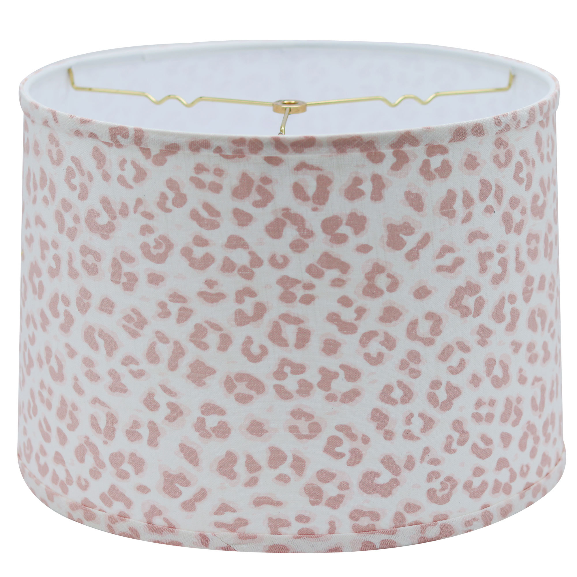 Drum Hardback Lampshade With Washer Fitter, 10" H x 14" W x 14" D, Pink