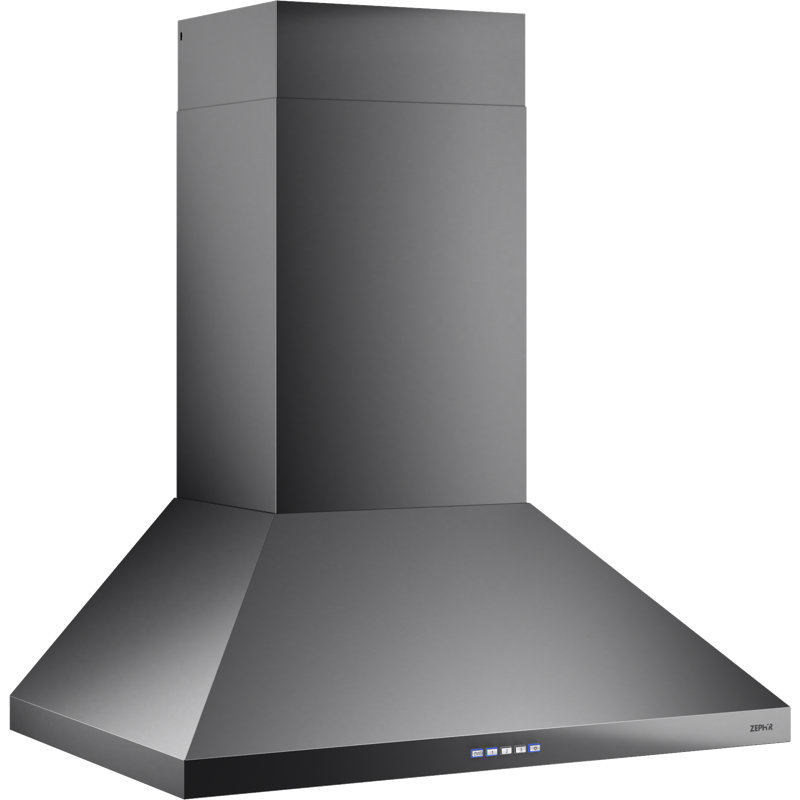 Hotte murale en acier inoxydable noir 36 pouces Ombra 36 pouces Ombra, Black, 30" W