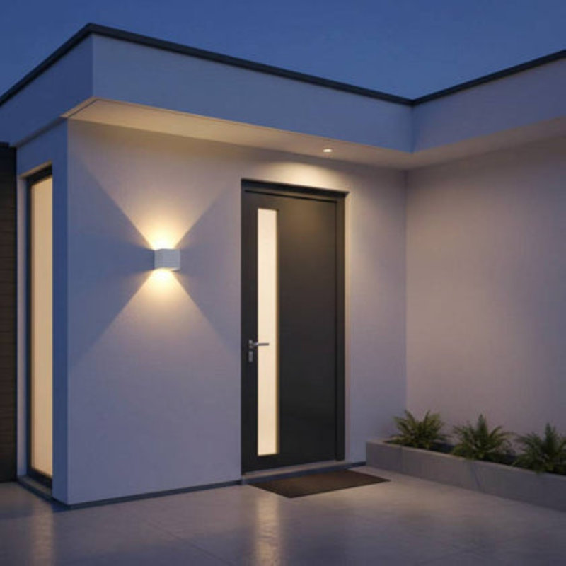 UltraBeam 6 Watt LED White Outdoor Up and Down LED Wall Light  600 Lumens - IP65 Waterproof