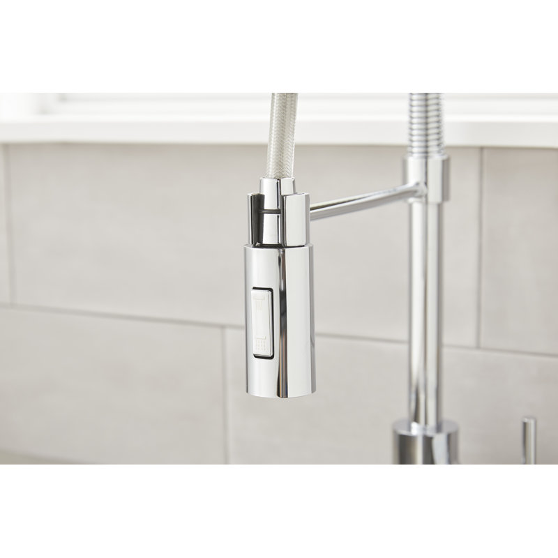 The Foodie Pre-Rinse Single Handle Kitchen Faucet, Chrome