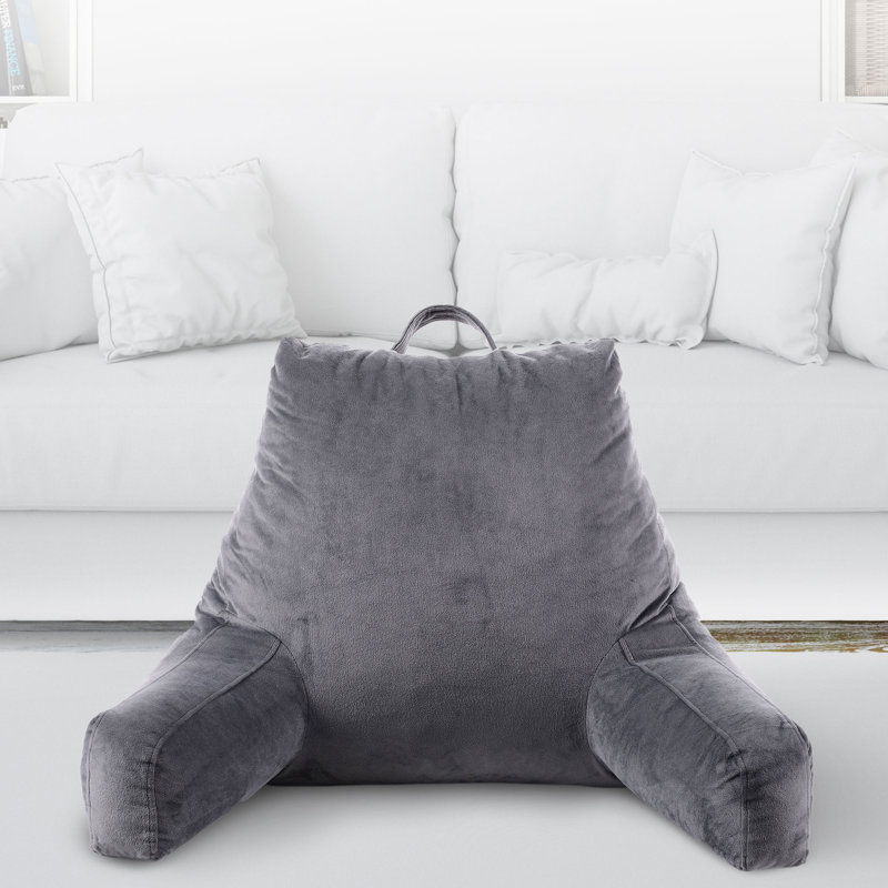 Throw Pillow, Gray, 16" H x 13" W x 9" D
