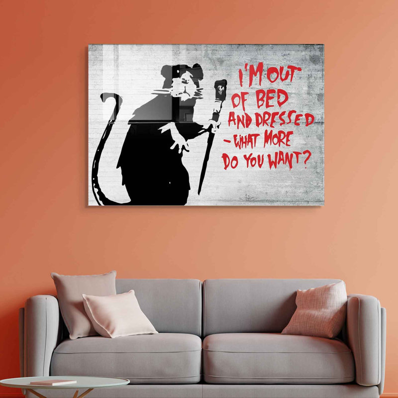 Superbe peinture murale en verre trempé 27,6 po x 39,4 po | 100% verre trempé, épaisseur: 0,16 pouce | Décoration élégante pour le salon ou le bureau, durable et facile à nettoyer, idée de cadeau parfaite