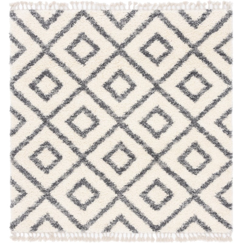Mitzy Geometric Indoor Rug, Square 8'