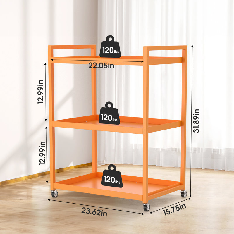 Organisateur de rangement à 3 niveaux, Orange