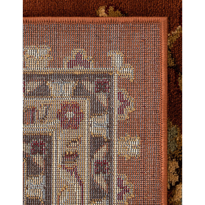 Tapis oriental Niles, Rectangle 7 pi 10 po x 10 pi, Orange