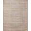 Tapis minimaliste contemporain contemporain à poils longs en laine unique et fait à la main