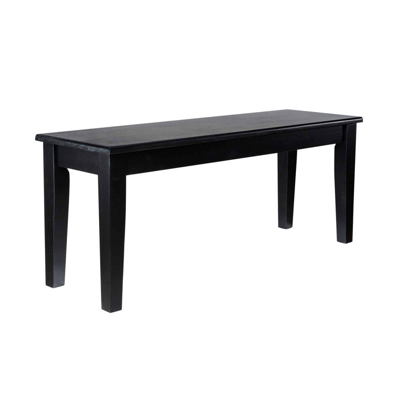 Weldy Upholstered Bench, Black